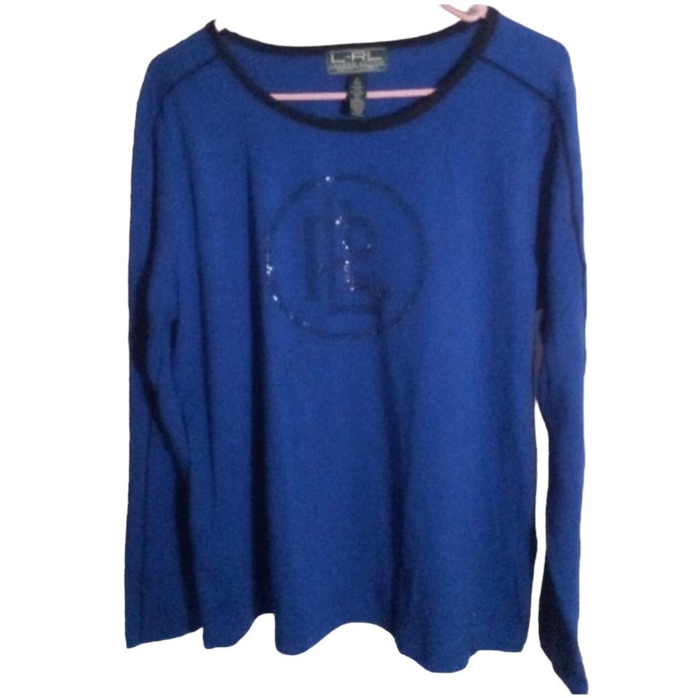 Lauren Ralph Lauren Active Beaded Logo Pullover top size XL